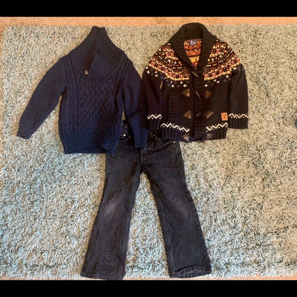 Boys sweaters and Jeans